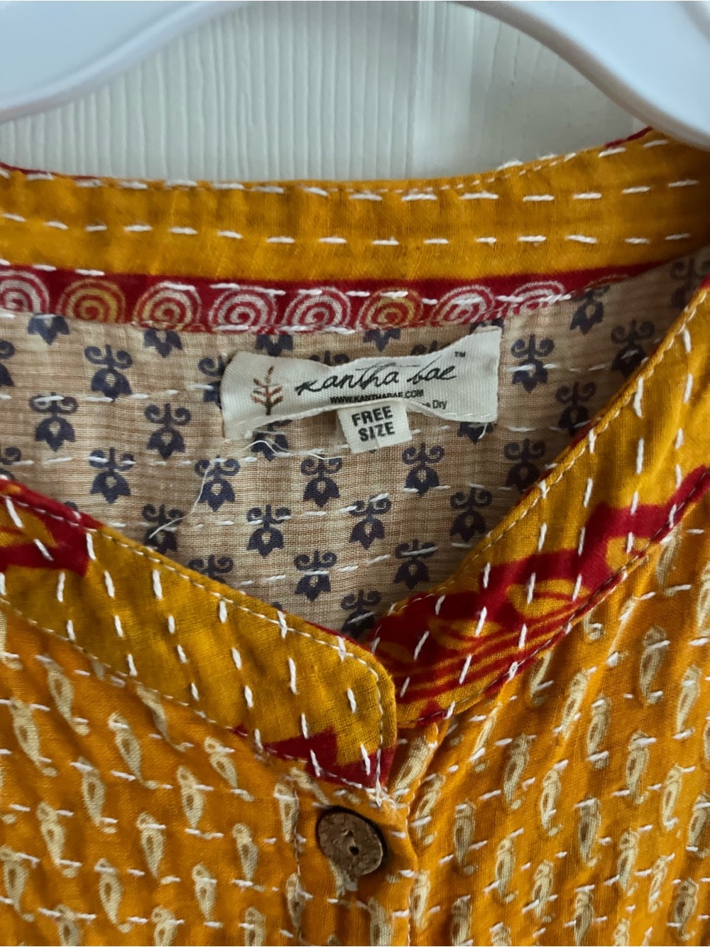 Sale! KANTHA BAE Reversible Button-Front Tunic Dress - Picture 8 of 14